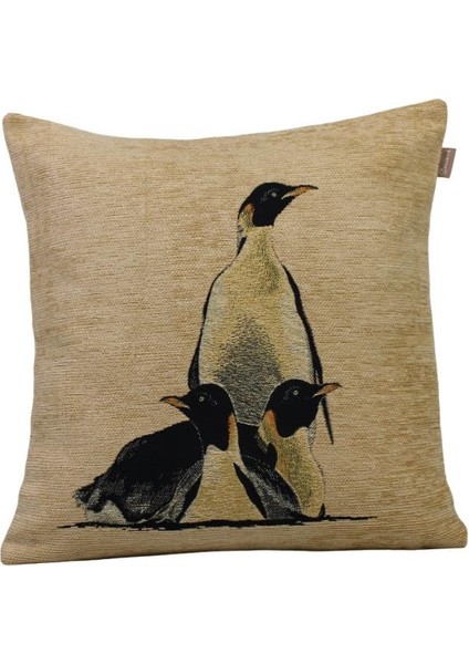 Belıeve Penguen Goblen Kırlent 40*40 cm