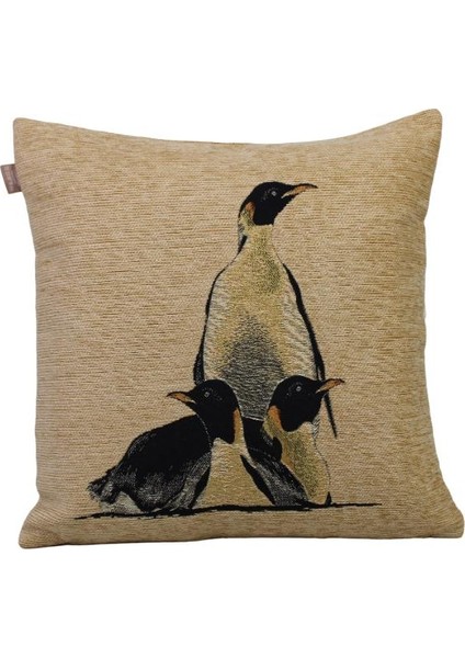 Belıeve Penguen Goblen Kırlent 40*40 cm modelleri