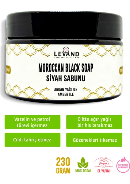 Fas Siyah Sabunu Amber / Beldi/ Jel Peeling Sabunu 230 gr modelleri