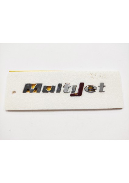 Fiat Multijet (Kırmızı) Arma Bagaj Yazısı Yapıştırma 10.6cmx1.3cm 2149