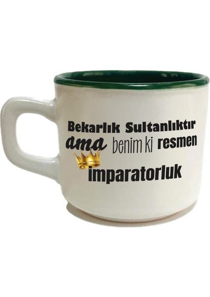 Bekarlık Sultanlıktır Ama Baskılı Yeşil Venüs Kupa