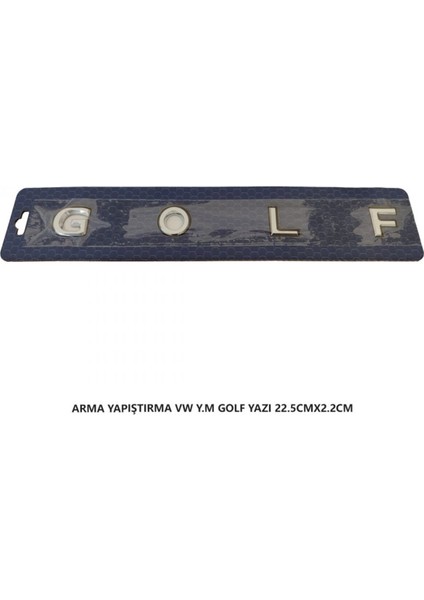 Volkswagen Golf Arma Bagaj Yazısı (Y.m.) Yapıştırma 22.5cmx2.2cm 8979B