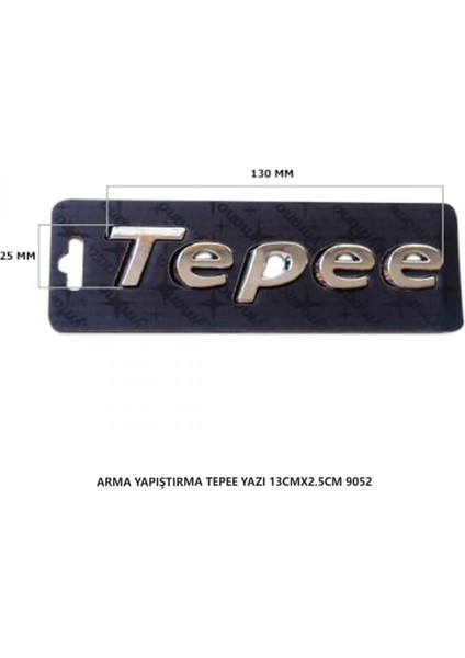 Peugeot Partner Tepee Arma Bagaj Yazısı Yapıştırma 13CMX2.5CM 9052