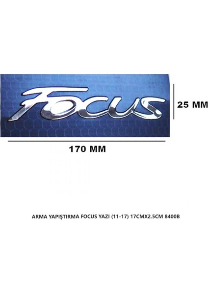 Ford Focus (2011-2017) Arma Bagaj Yazısı Yapıştırma 17CMX2.5CM 8400B