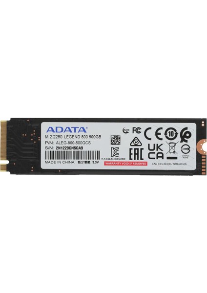 500GB Legend 800 3500-2800MB PCIe Gen4 X4 M.2 2280 SSD