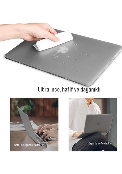 Macbook Air Kılıf 13 inç Mat-W (Eski USB'li Model 2010-2017) A1369 A1466 ile Uyumlu