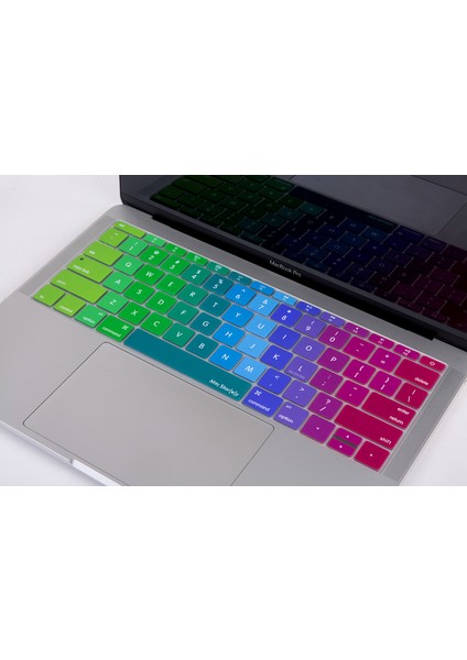 Laptop Macbook Pro Klavye Kılıf US(ABD) İngilizce Baskılı A1534 A1708 ile Uyumlu Dazzle