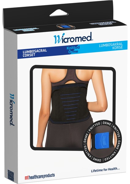 Lumbosakral Korse Örgü Kumaş