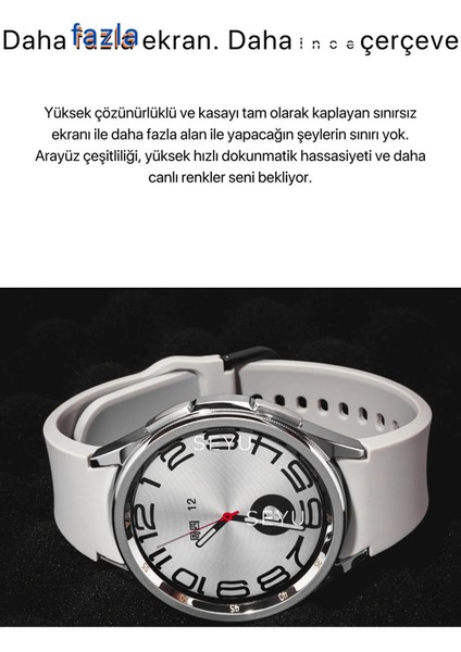 Tekiz Teknoloji Watch Classic 6 Galaxsy Akıllı Saat Iphone ve Android Tüm Telefonlara Uyumlu Gx6