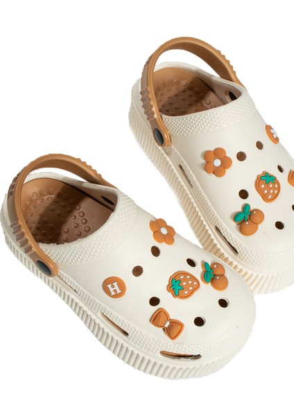 Yüksek Taban Jibbitzli Eva Comfort Kadın Sandalet DNZ224-24BEJVIZON