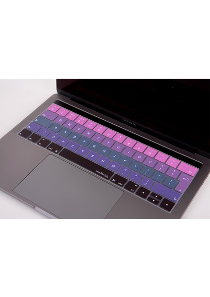 Macbook Pro Klavye Koruyucu UK(EU) İngilizce Baskı A1706 1989 2159 A1707 1990 Uyumlu Ombre