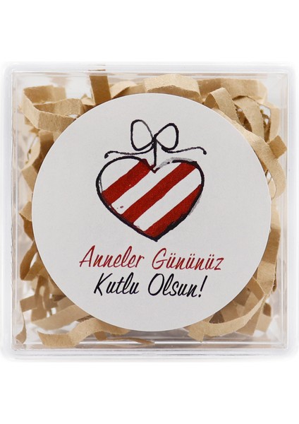 Anneler Günü Baskılı 4 cm Yapışkanlı Etiket 24 Adet