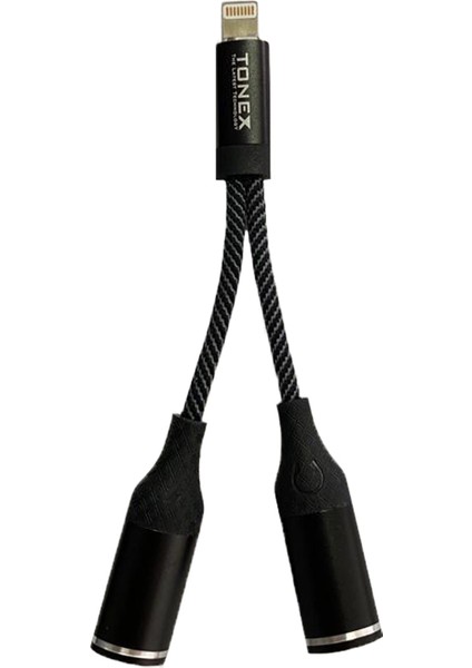 Sx-06 2in1 Lightning To 3.5mm Aux + Lightning Çoklayıcı Adaptör Kablo