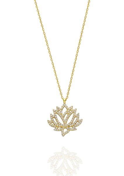 Lotus Nilüfer Çiçeği Kolye