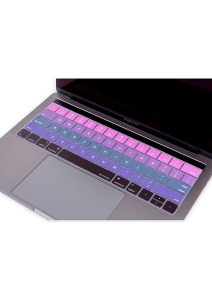 Macbook Pro Klavye Koruyucu US(ABD) İngilizce Baskı A1706 1989 2159 A1707 1990 Uyumlu Ombre