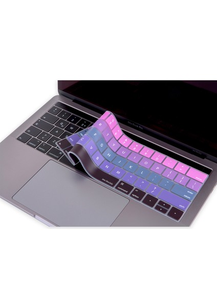 Macbook Pro Klavye Koruyucu US(ABD) İngilizce Baskı A1706 1989 2159 A1707 1990 Uyumlu Ombre