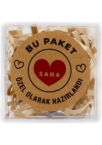 Repro Design Bu Paket Sana Özel Olarak Hazırlandı Baskılı 4 cm Yuvarlak Kraft Etiket No:16