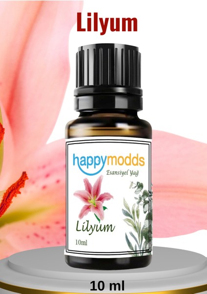 Lilyum Çiçeği Aromaterapi Uçucu Yağ Esansiyel Buhurdanlık Yağı 10 ml