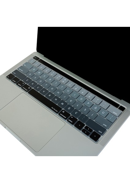 Macbook Pro Klavye Koruyucu US-TR Baskı A1706 A1989 A2159 A1707 A1990 Uyumlu Ombre