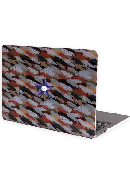 Macbook Pro Kılıf 13inç M1-M2 A1706 A1708 A1989 A2159 A2251 A2289 A2338 ile Uyumlu Flower34