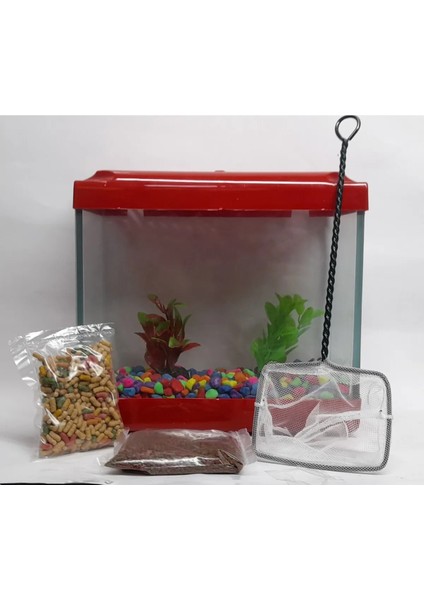 Mini Akvaryum Seti Küçük Akvaryum Full Set Akvaryum
