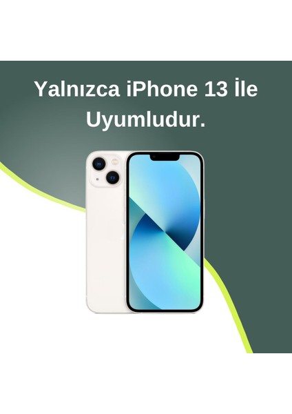 Paladyum Case Apple iPhone 13 Uyumlu Lux Işıltılı Inci Charmlı Kalpli Kılıf