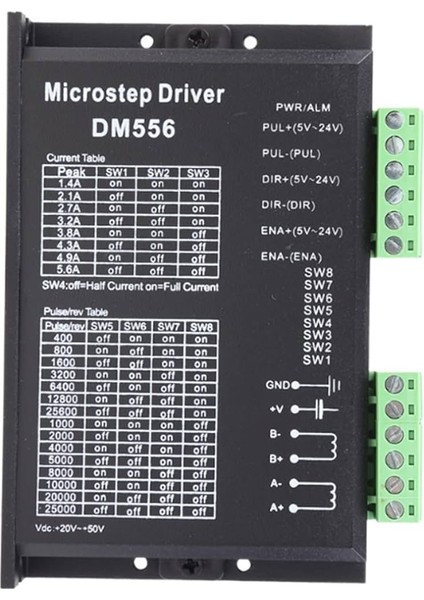 DM556 2 Faz 50V 5.6A Step Motor Sürücü