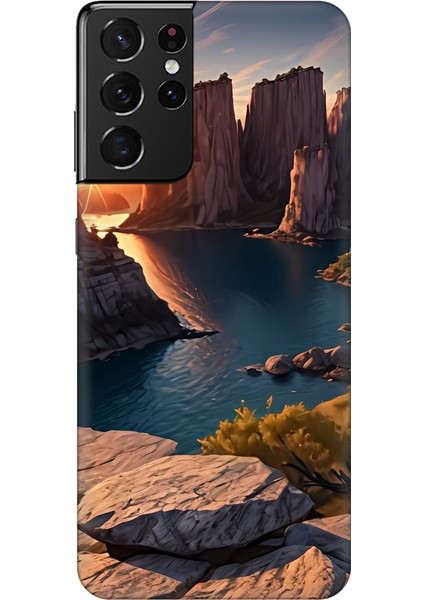 Samsung Galaxy A71 Kaplama Doğa Suluboya