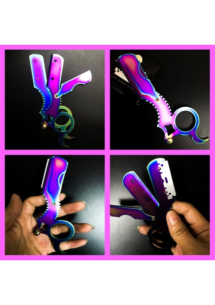 U4 Full Metal Ustura + M8 Kesme + Inceltme Makas Set - 6inç/15 cm