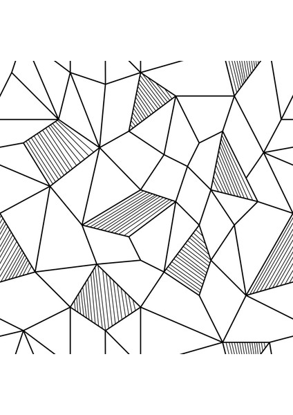 teks Yüzde Yüz Pamuklu Kany Geometrik Çift Kişilik 200x220+2*(50x70) Nevresim Seti ve Yastık Kılıfı Seti