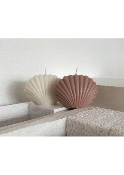 Büyük Boy Istiridye Mum Kalıbı Esnek ve Kaliteli Malzeme