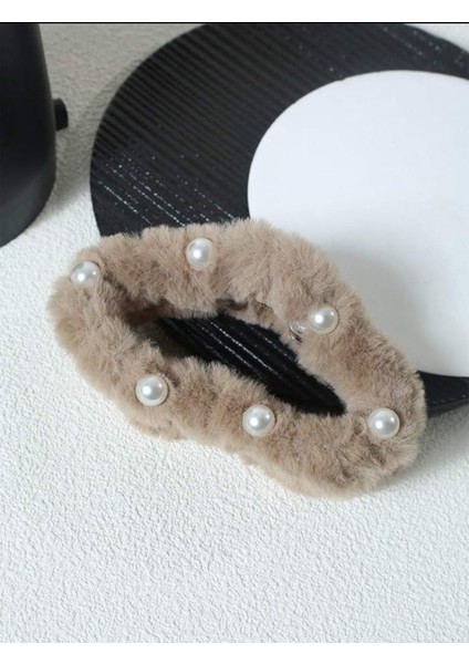 Büyük Boy Inci Peluş Mandal Toka 13 cm modelleri