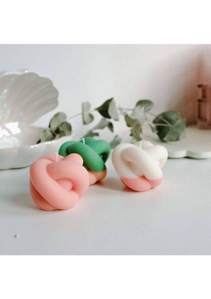 3'lü Set Mum Kalıbı (Büyük Bubble Istiridye ve Düğüm)