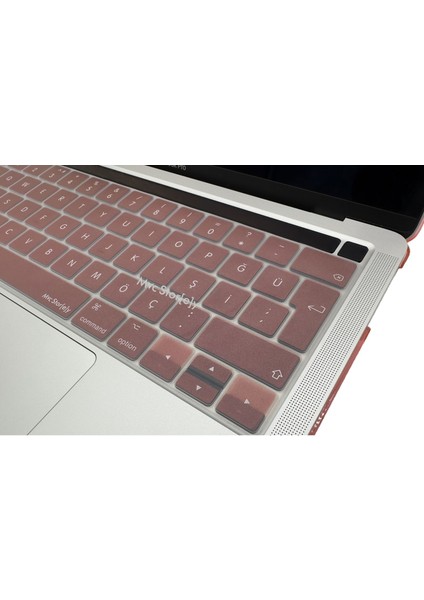 Mcstorey Macbook Pro Klavye Kılıfı 13INÇ M1-M2 Türkçe Q Baskı A2338 2289 2251 A2141 ile Uyumlu