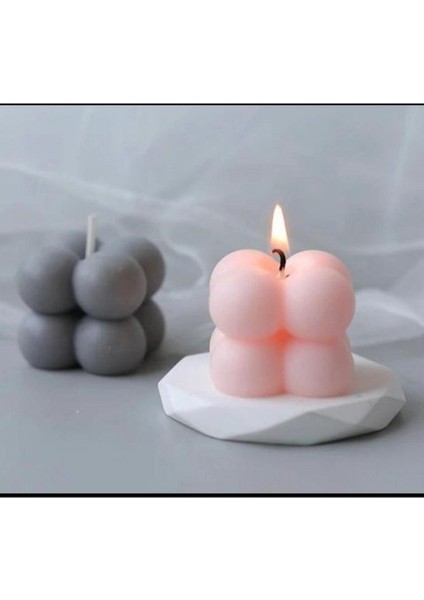 Mini Bubble Mum Silikon Kalıp, Mini Bubble Candle (5 Adet ) fırsatları