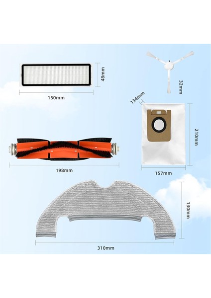 D10 Plus, Z10 Pro, L10 Plus Robot Süpürge Aksesuarlarıyla Uyumlu Yedek Parçalar (Yurt Dışından) fiyatları
