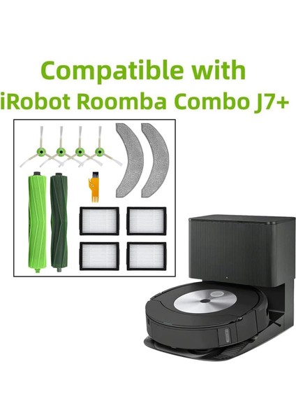 Combo J7+/J7PLUS Robot Süpürge Için Yedek Aksesuar Kiti (Yalnızca), J7 Için Değil, Silindirler (Yurt Dışından)