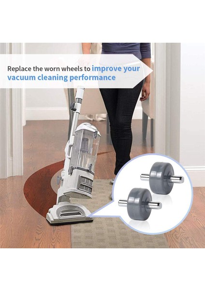 Köpekbalığı Elektrikli Süpürge Için 2 Çift Yedek Tekerlekler Modeller Için Fit NV350 NV351 NV355 NV356E NV500 NV501 (Yurt Dışından) fırsatları