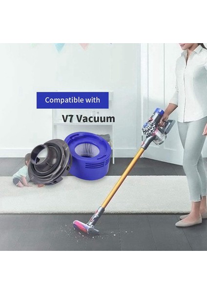 2x Post Hepa Filtre Dyson V7 V8 Elektrikli Süpürge Aksesuarları Süpürgesi Ev Motor Arka Kapakları Araçları Parçaları (Yurt Dışından) fırsatları