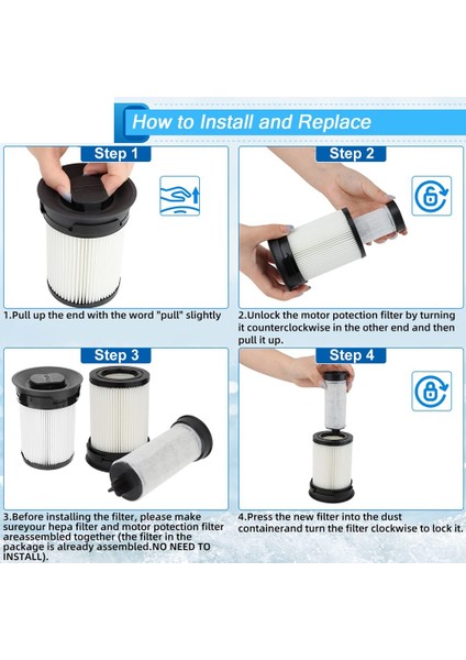 Triflex Hx1 ve Köpek Akülü Süpürgeler Için Filtre Hepa Vakum Yedek Parça No 11289902 (Yurt Dışından) fırsatları