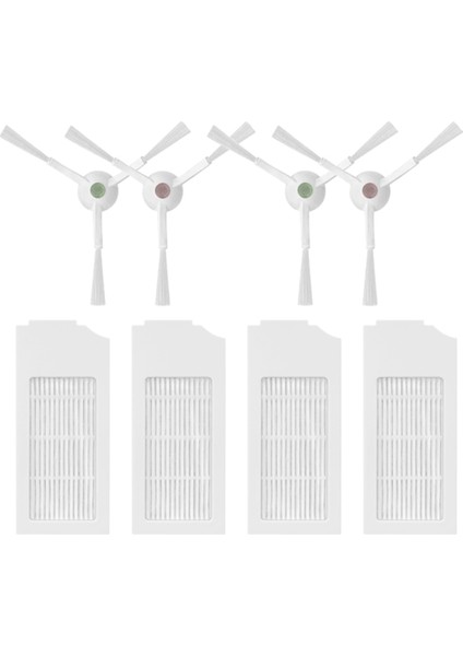 Deebot T10/T10 Turbo Robotlu Süpürge Yedek Parça Aksesuarları Yan Fırça Hepa Filtre (Yurt Dışından)