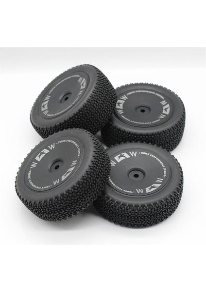 Yedek 2 Adet Ön + 2 Adet Arka Tekerlek Lastiği Lastik Rc Parçaları 144011 1/14 Rc Araba Için Uyumlu (Yurt Dışından)
