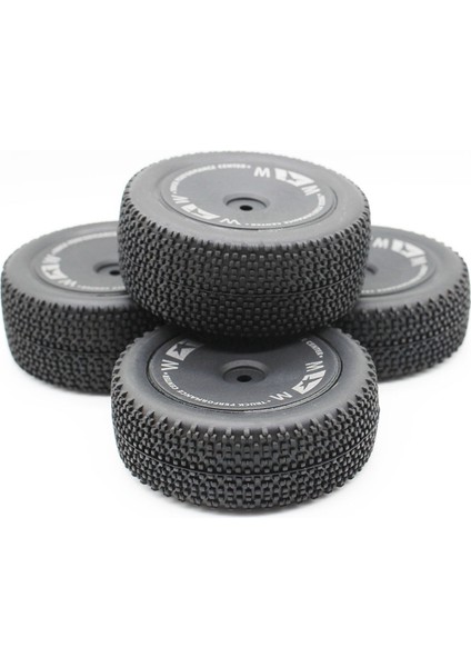 Yedek 2 Adet Ön + 2 Adet Arka Tekerlek Lastiği Lastik Rc Parçaları 144011 1/14 Rc Araba Için Uyumlu (Yurt Dışından)