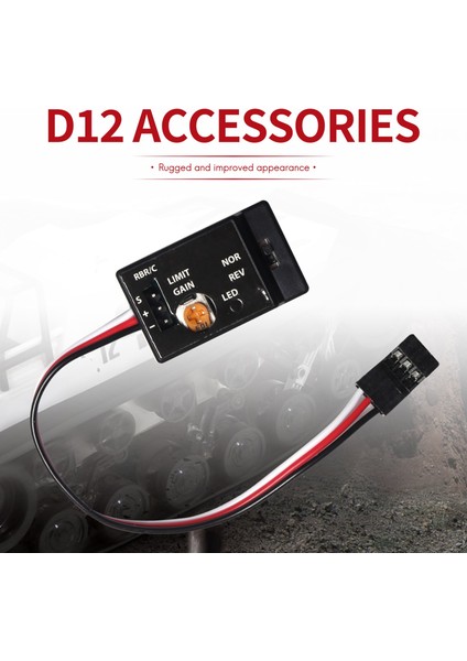 Mini Gyro Jiroskop D12 1/10 Rc Araba Drift Araba Yarışı Direksiyon Çıkışı Entegre Kompakt Hafif Tasarım (Yurt Dışından)