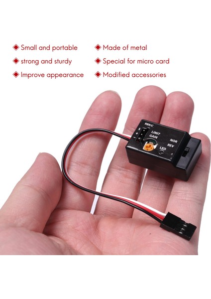 Mini Gyro Jiroskop D12 1/10 Rc Araba Drift Araba Yarışı Direksiyon Çıkışı Entegre Kompakt Hafif Tasarım (Yurt Dışından)