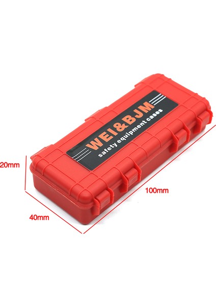3 Adet Plastik Rc Araba Saklama Kutusu Dekorasyon Aracı Trx4 Eksenel SCX10 90046 D90 1/10 Rc Paletli Aksesuarları Turuncu (Yurt Dışından)