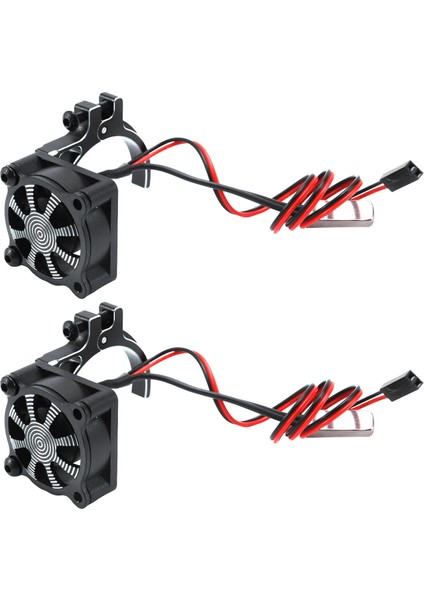 2x Rc Araba Için 3650 3660 550 540 Motor Soğutucu Soğutma Fanı Termal Sensör ile Cnc Alüminyum Alaşımlı Kelepçe Soğutucu, Siyah (Yurt Dışından)