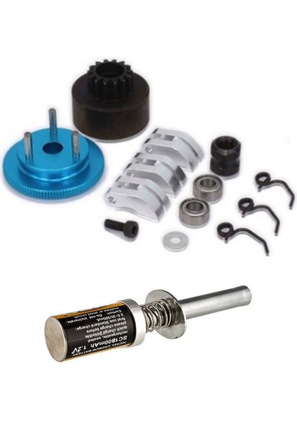 2 Takım Aksesuarları: 80101 1.2V Kızdırma Bujisi Ateşleyici Için 1 Takım ve 1 Takım Rc 14T Dişli Rulman Debriyaj Pabuçları Volan Düzeneği (Yurt Dışından) fiyatları