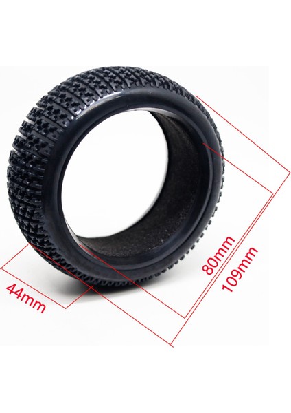 4 Adet 109MM 1/8 Rc Off-Road Araba Lastik Lastik Lastik Redcat Mp9 Hobao Yükseltme Parçaları (Yurt Dışından)