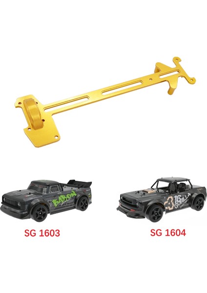 Metal Ikinci Kat Kurulu Plaka SG1603 SG1604 SG1605 UD1601 UD1602 UD1603 UD1607 1/16 Rc Araba Parçaları, Sarı (Yurt Dışından)